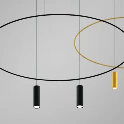 Lampa wisząca HOLAR 2 czarna