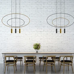 Lampa wisząca HOLAR 2 czarna