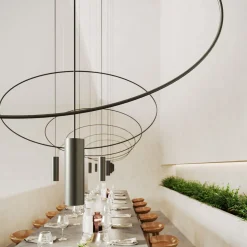 Lampa wisząca HOLAR 2 czarna