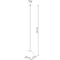 Lampa wisząca HYPERION 1 czarny