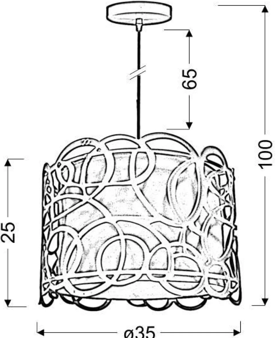 Lampa wisząca Imagine 35 1x60W E27 biały