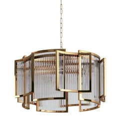 Lampa wisząca IMPERIO złota 80 cm