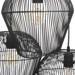 Lampa wisząca Jena 3 żarówki czarna