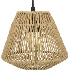 Lampa wisząca Jily rattanowa potrójna naturalna