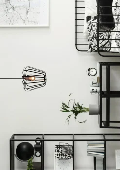 Lampa wisząca Jonas miedziany 1x40W E27  klosz czarny