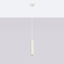 Lampa wisząca KARBON 1 beżowy