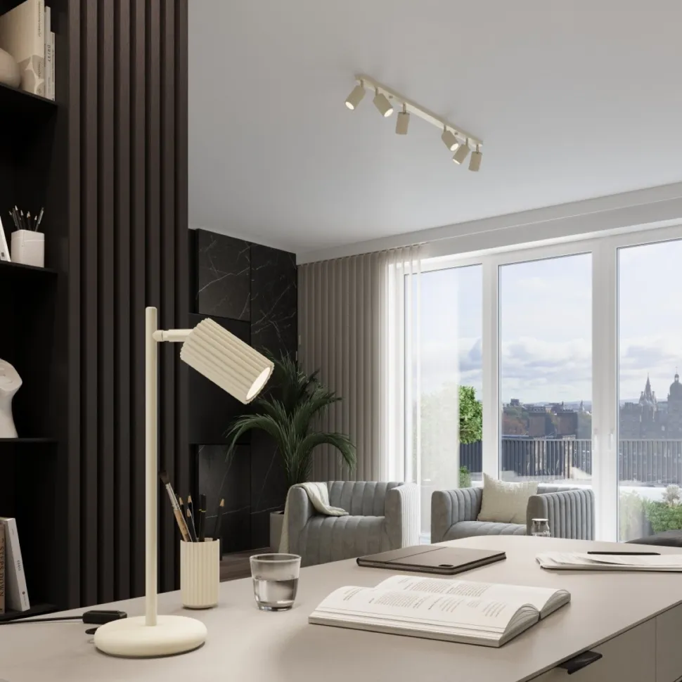 Lampa wisząca KARBON 1 beżowy