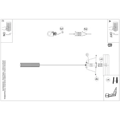 Lampa wisząca KARBON 1 czarny
