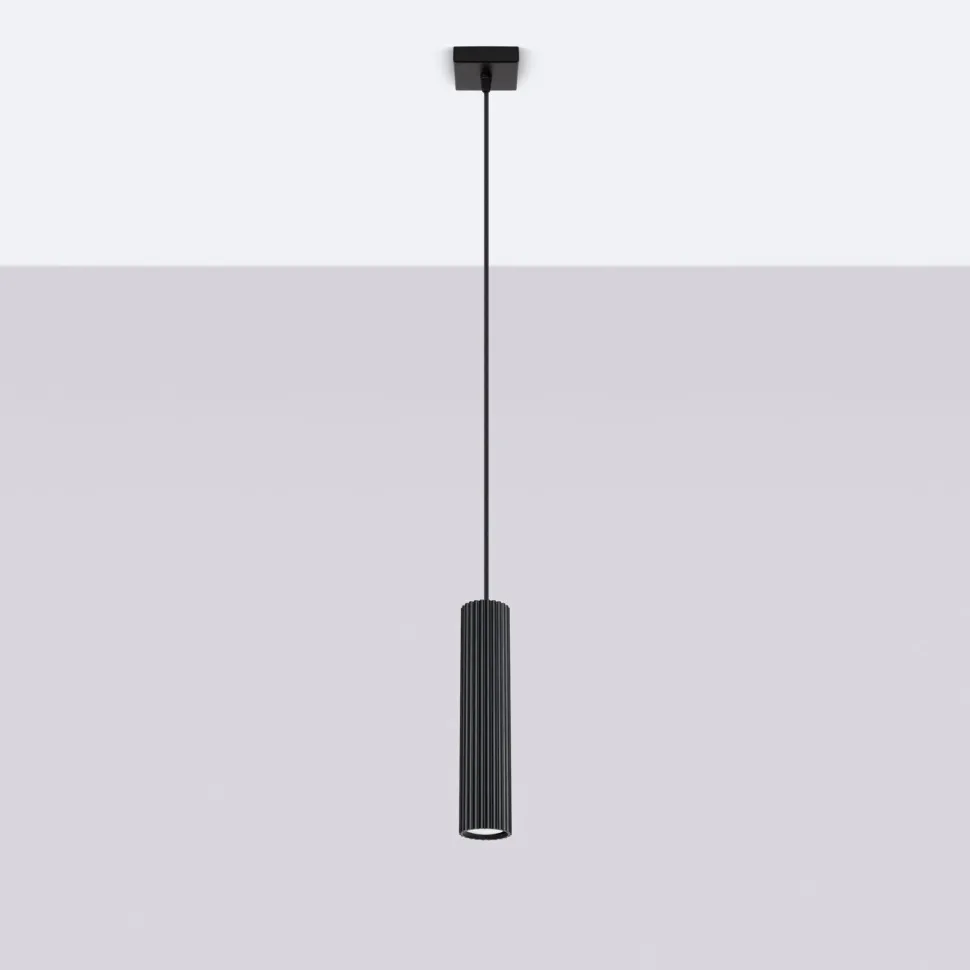 Lampa wisząca KARBON 1 czarny