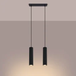 Lampa wisząca KARBON 2 czarny