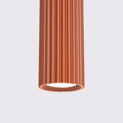 Lampa wisząca KARBON 1 ochra czerwona