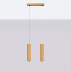 Lampa wisząca KARBON 2 złoty