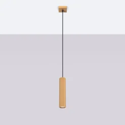 Lampa wisząca KARBON 1 złoty