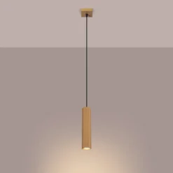 Lampa wisząca KARBON 1 złoty