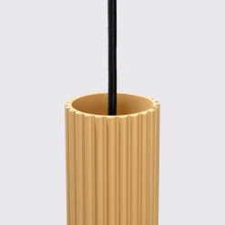 Lampa wisząca KARBON 1 złoty