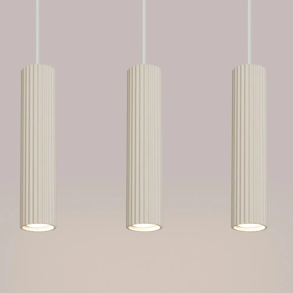 Lampa wisząca KARBON 3L beżowy