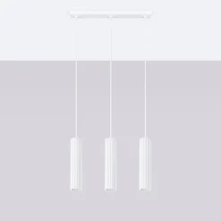 Lampa wisząca KARBON 3L biały