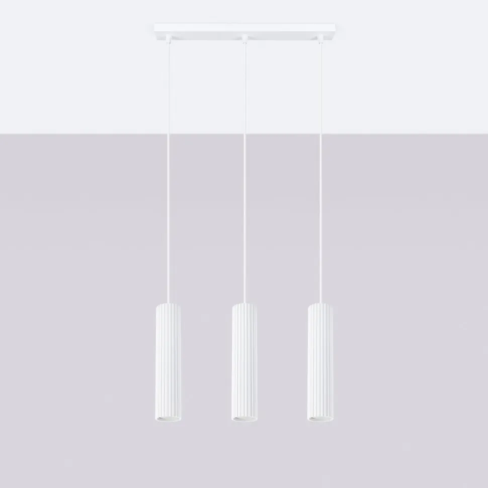 Lampa wisząca KARBON 3L biały