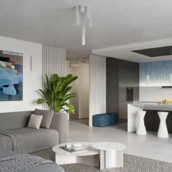 Lampa wisząca KARBON 3L biały