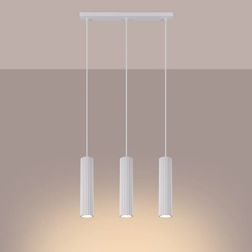 Lampa wisząca KARBON 3L biały