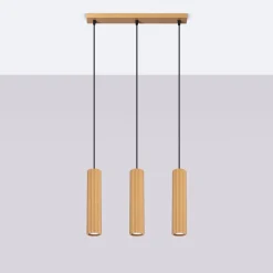 Lampa wisząca KARBON 3L złoty