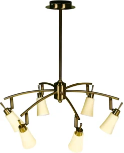 Lampa wisząca Kroton 6x40W G9 patyna