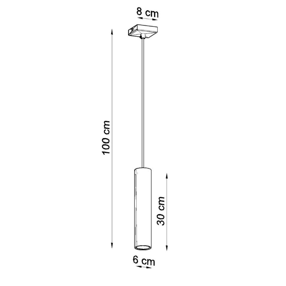 Lampa wisząca LAGOS 1 biały