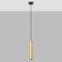 Lampa Wisząca LAGOS 1 złoty połysk