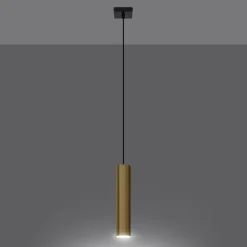 Lampa Wisząca LAGOS 1 złoty połysk