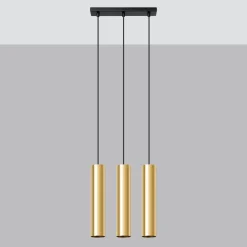 Lampa Wisząca LAGOS 3 złoty połysk