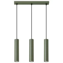 Lampa wisząca LAGOS 3L zielona oliwka
