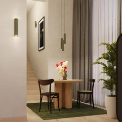 Lampa wisząca LAGOS 3L zielona oliwka