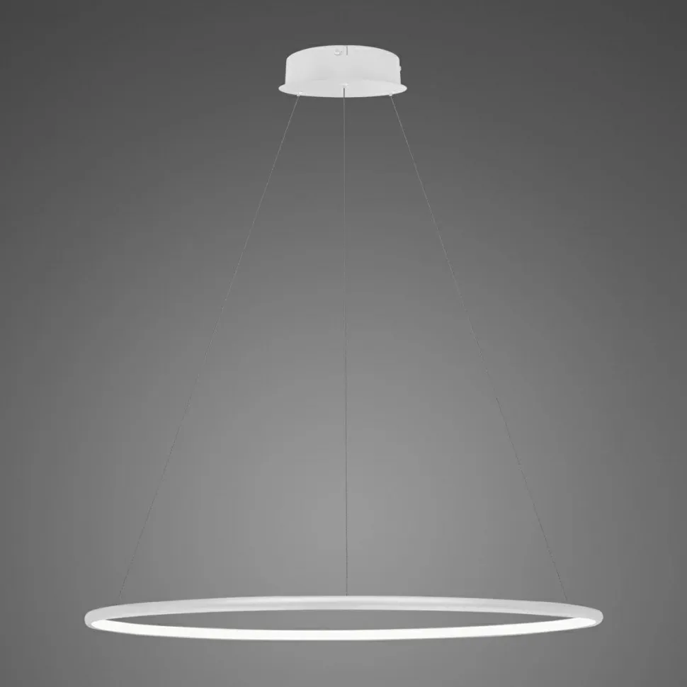 Lampa wisząca Ledowe Okręgi No.1 80 cm 3K biała