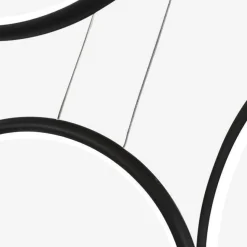 Lampa wisząca ledowe okręgi No.1 czarna