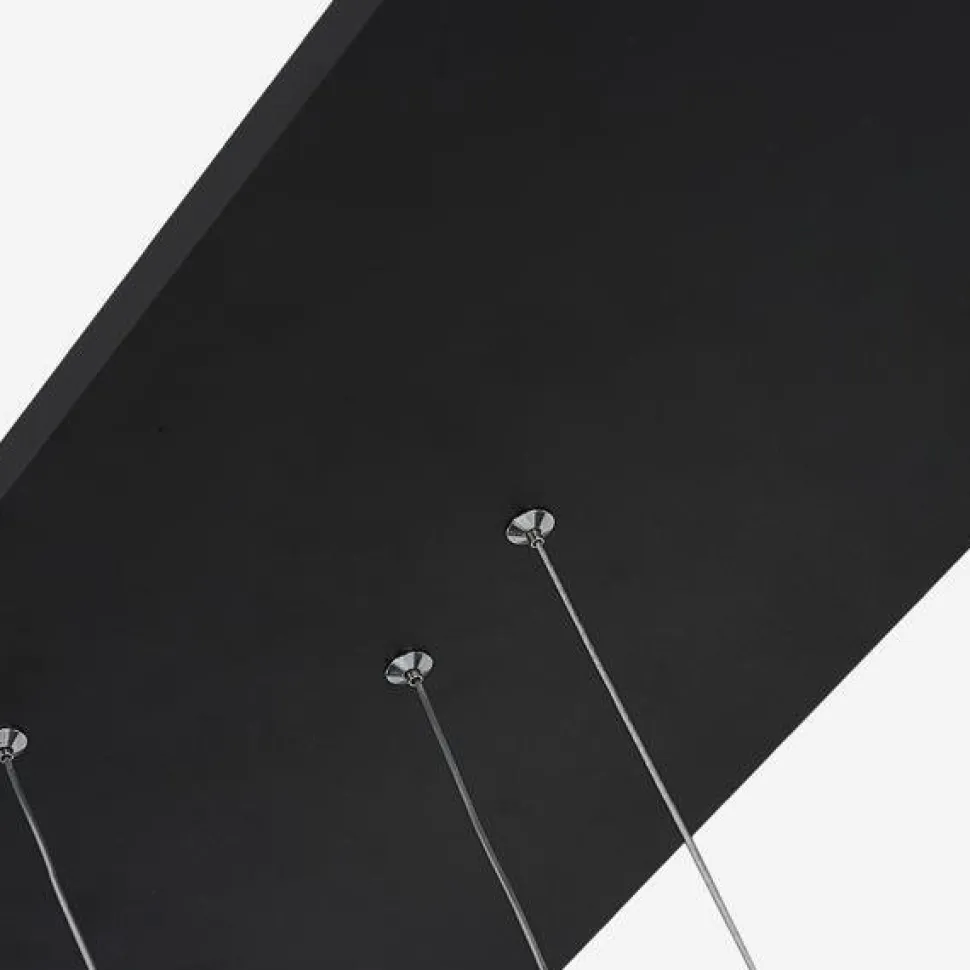 Lampa wisząca ledowe okręgi No.1 czarna