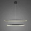 Lampa wisząca Ledowe Okręgi No.2 100cm 4K czarna