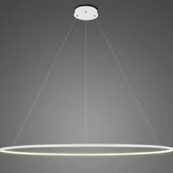 Lampa wisząca Ledowe Okręgi No.1 180 cm in 4k biała