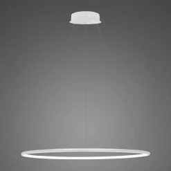 Lampa wisząca Ledowe Okręgi No.1 60 cm  3K srebrna