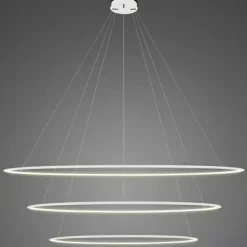 Lampa wisząca Ledowe Okręgi No.3 150 cm 4K biała
