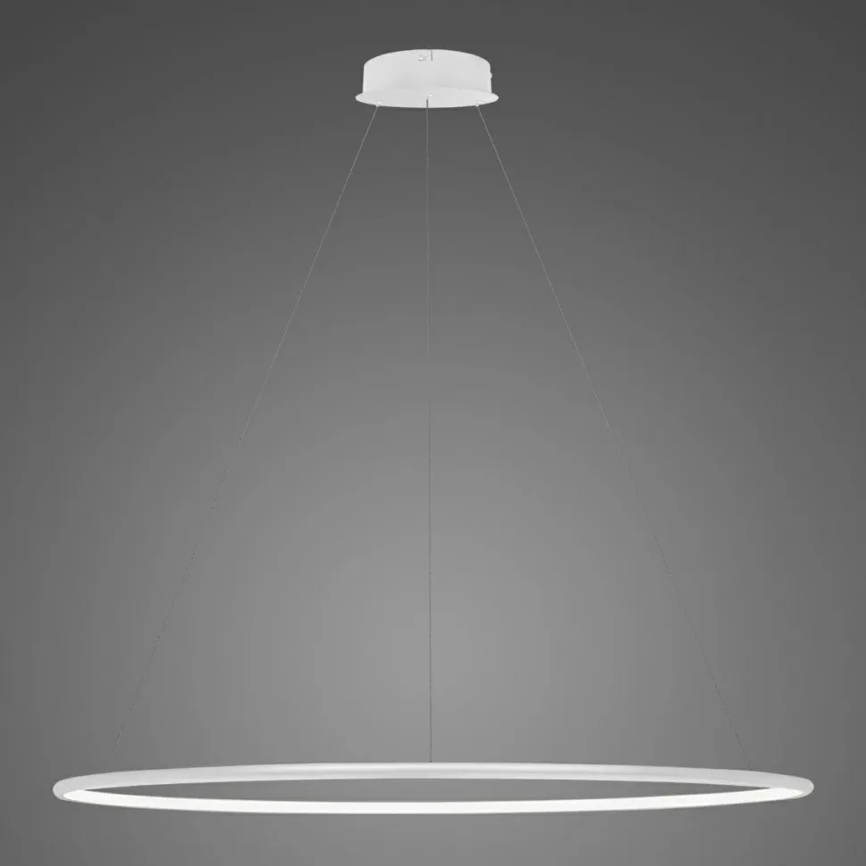 Lampa wisząca Ledowe Okręgi No.1 120 cm in 4k biała ściemnialna