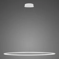 Lampa wisząca Ledowe Okręgi No.1 120 cm in 4k biała