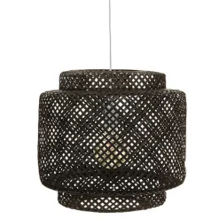 Lampa wisząca Liby czarna bambus