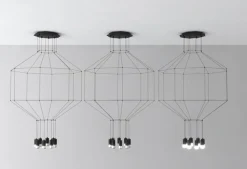 Lampa wisząca LINEA-8 czarna 80 cm I