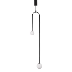 Lampa wisząca Loop czarna 123 cm