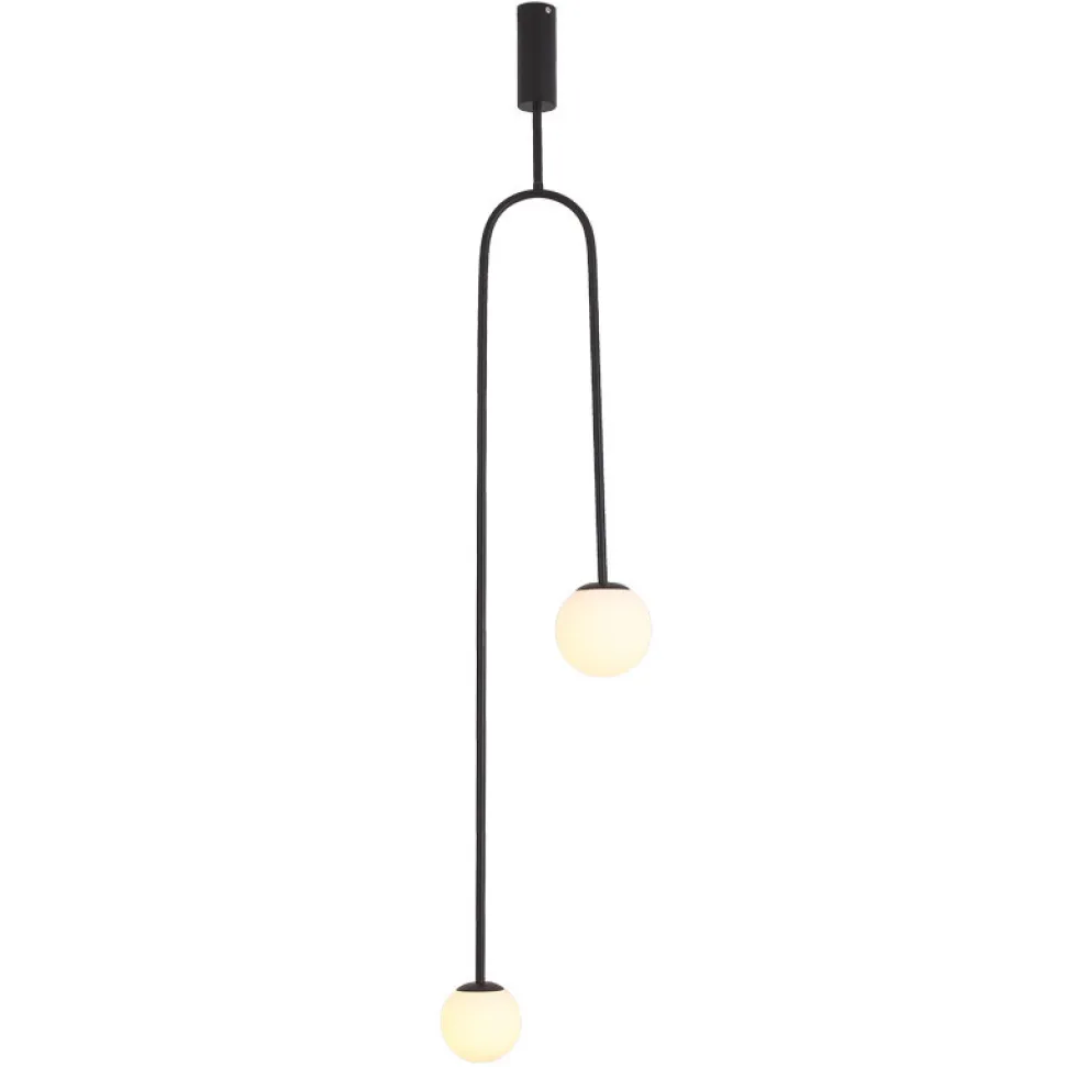 Lampa wisząca Loop czarna 123 cm