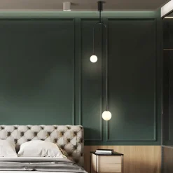 Lampa wisząca Loop czarna 123 cm