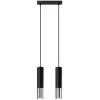 Lampa wisząca LOOPEZ 2 czarny/chrom