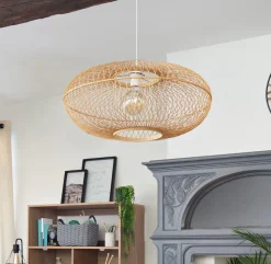 Lampa wisząca Loren bambus 60cm