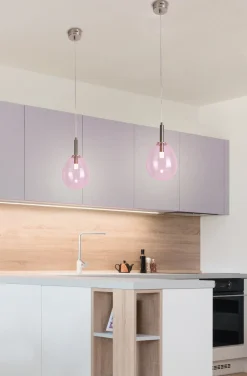 Lampa Wisząca Lukka Różowy