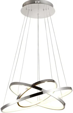 Lampa wisząca Lune 50 okrągły potrójny  60W LED 4000K chrom